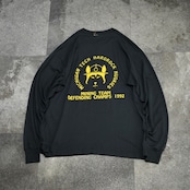 92's husky print long sleeve college tee
