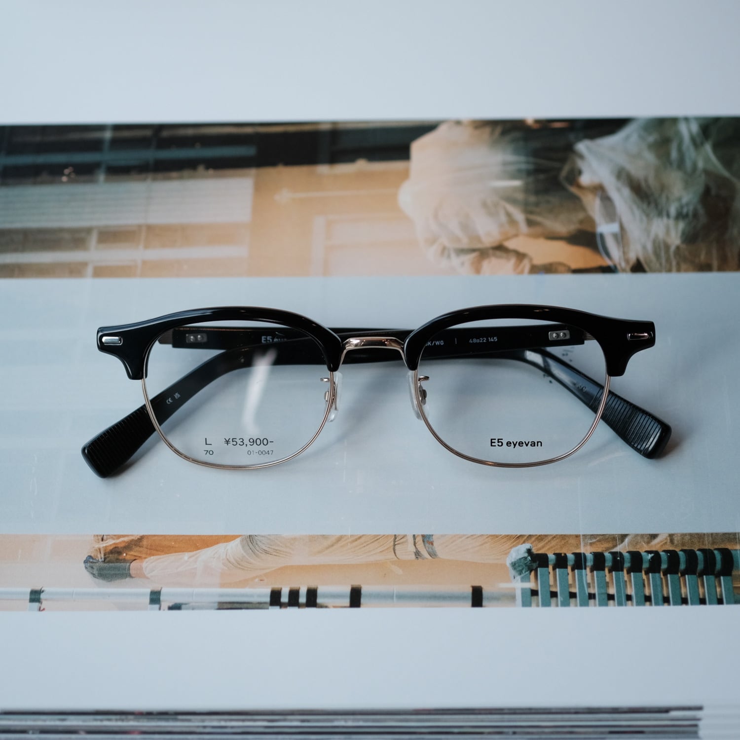 E5 eyevan】c3 - bk/wg (LARGE) | SEESAW SPECTACLES