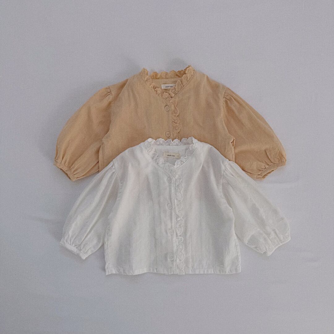 【予約】Lovely Lace Blouse/ aladin kids