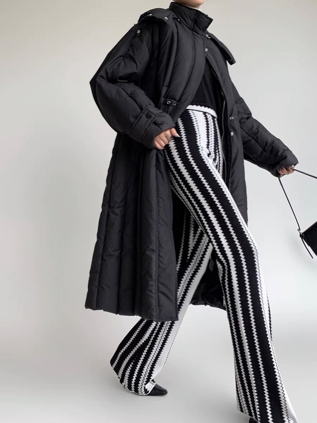 wave monotone pants