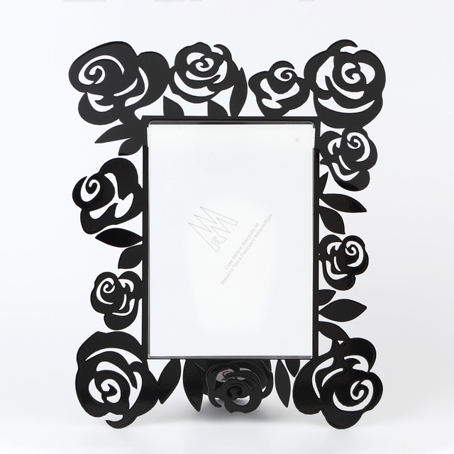 Arti e Mestieri  フォトフレーム（ブラック）大 ブラック 薔薇 花 バラ 217-02