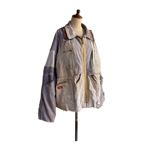 Rebuild duck Oversized jacket faded color