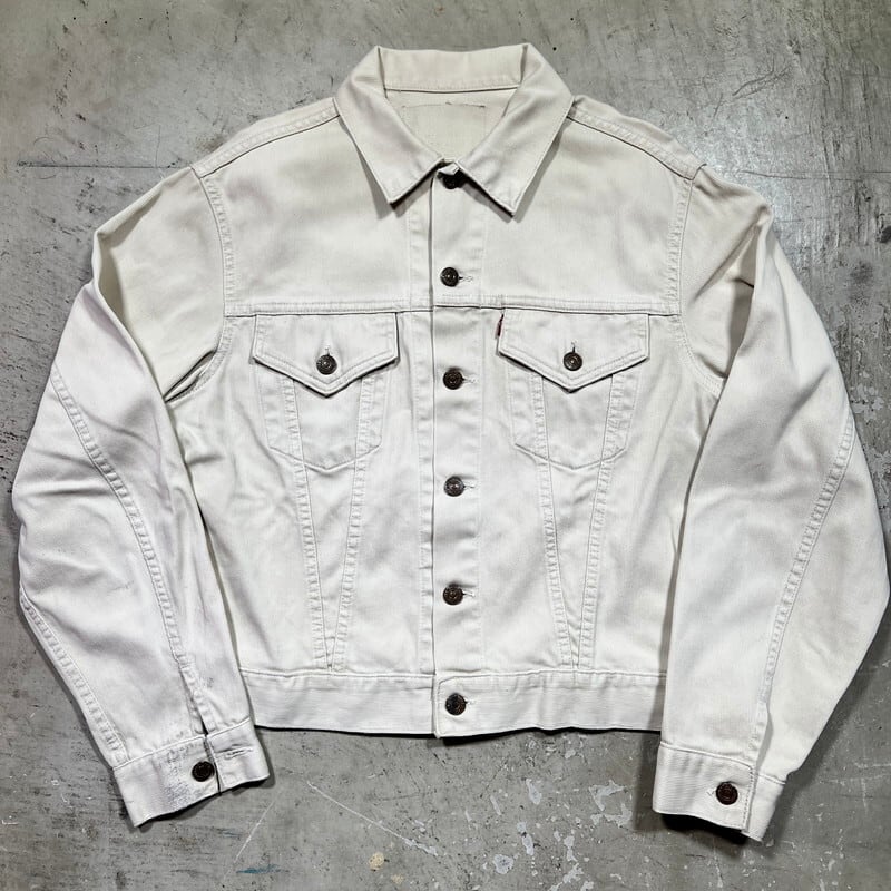 60's LEVI'S 941B Pique Jacket リーバイス ピケジャケット Big E 均等V O刻印 カリフォルニアンジーンズ 3rd  オフホワイト 生成り グッドコンディション 40位 希少 ヴィンテージ BA-2074 RM2493H | agito vintage powered 