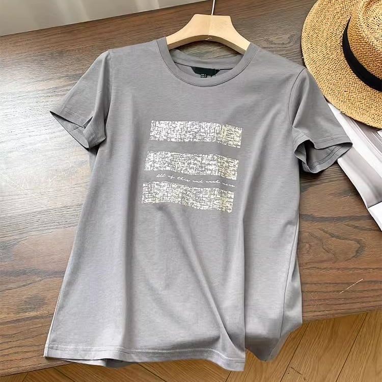 Simple print T-shirt TO0622