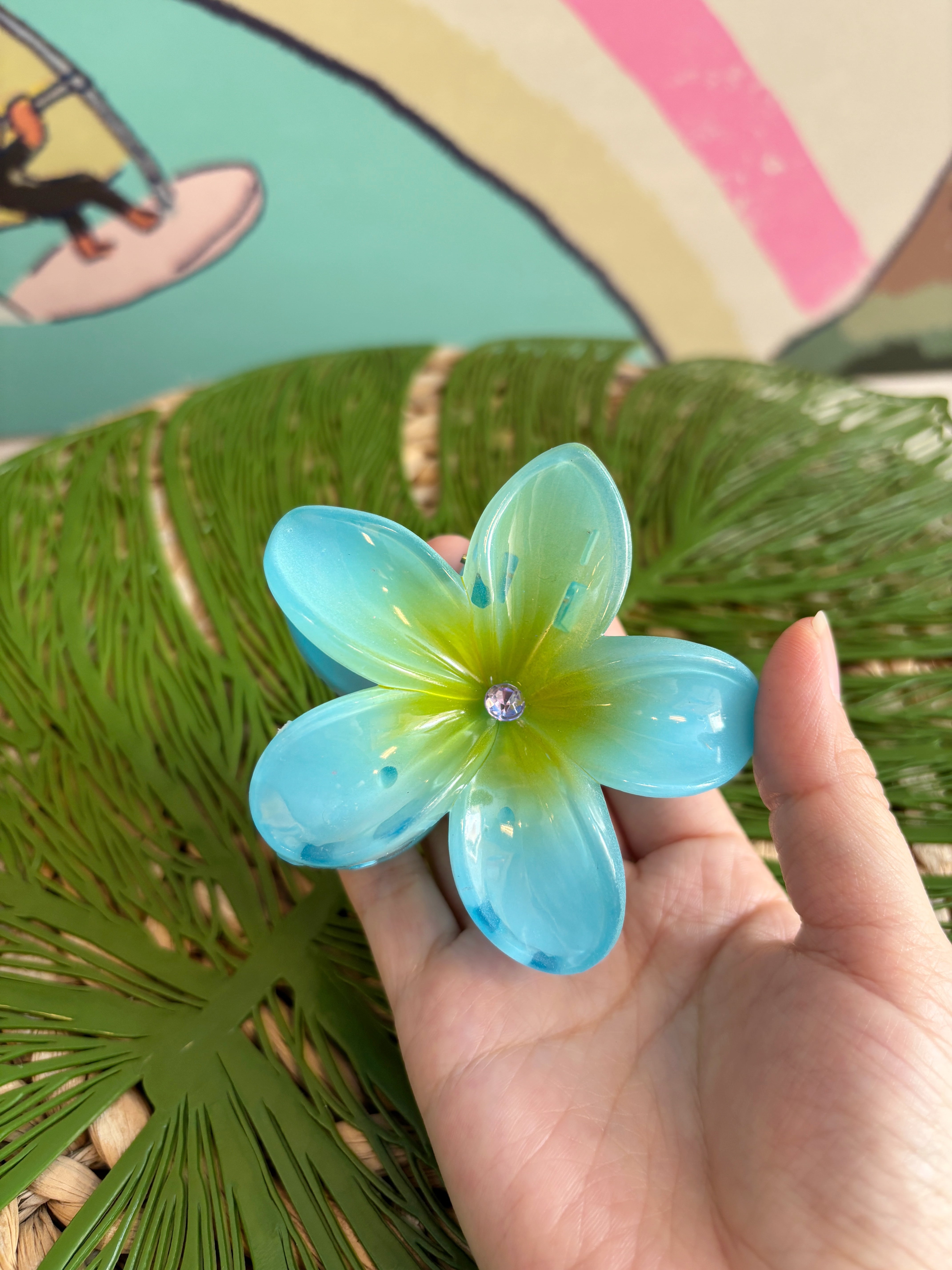 プルメリアヘアクリップ フラレッスンにも！ ハワイ好きのあなたに