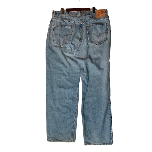 【W38×L30#裾上げ済み】Levi's 550   デニムパンツ  革パッチ