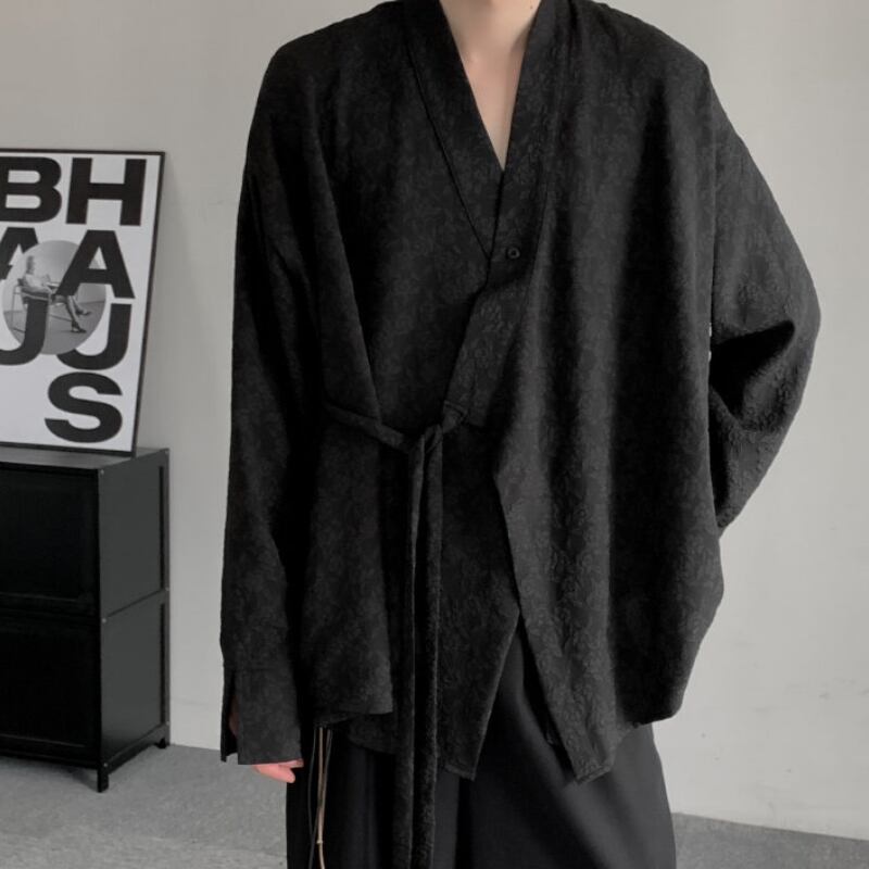 和風モダン オーバーサイズシャツ 2color MTO0213