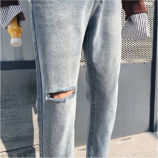 デニム ジーパン ジーンズ カジュアル ダメージ スリム