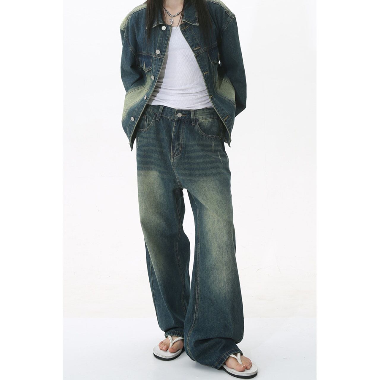 Basic Denim Jacket & Loose Silhouette Denim Jeans | roopage 公式ストア