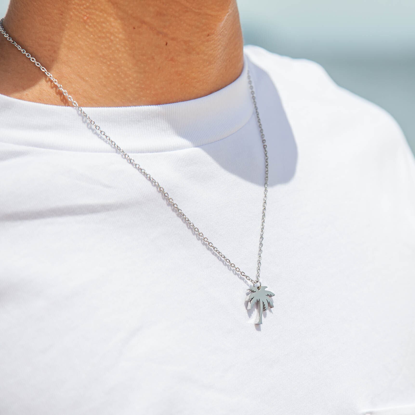 vitalibera】coconut tree necklace silver | vitalibera