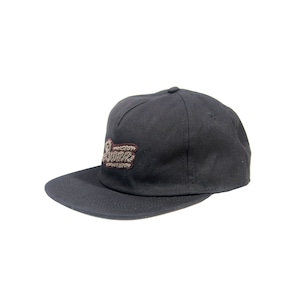 MOCO LOGO Organic Cotton Canvas Unstructured 5 Panel Cap 24' [BLACK]