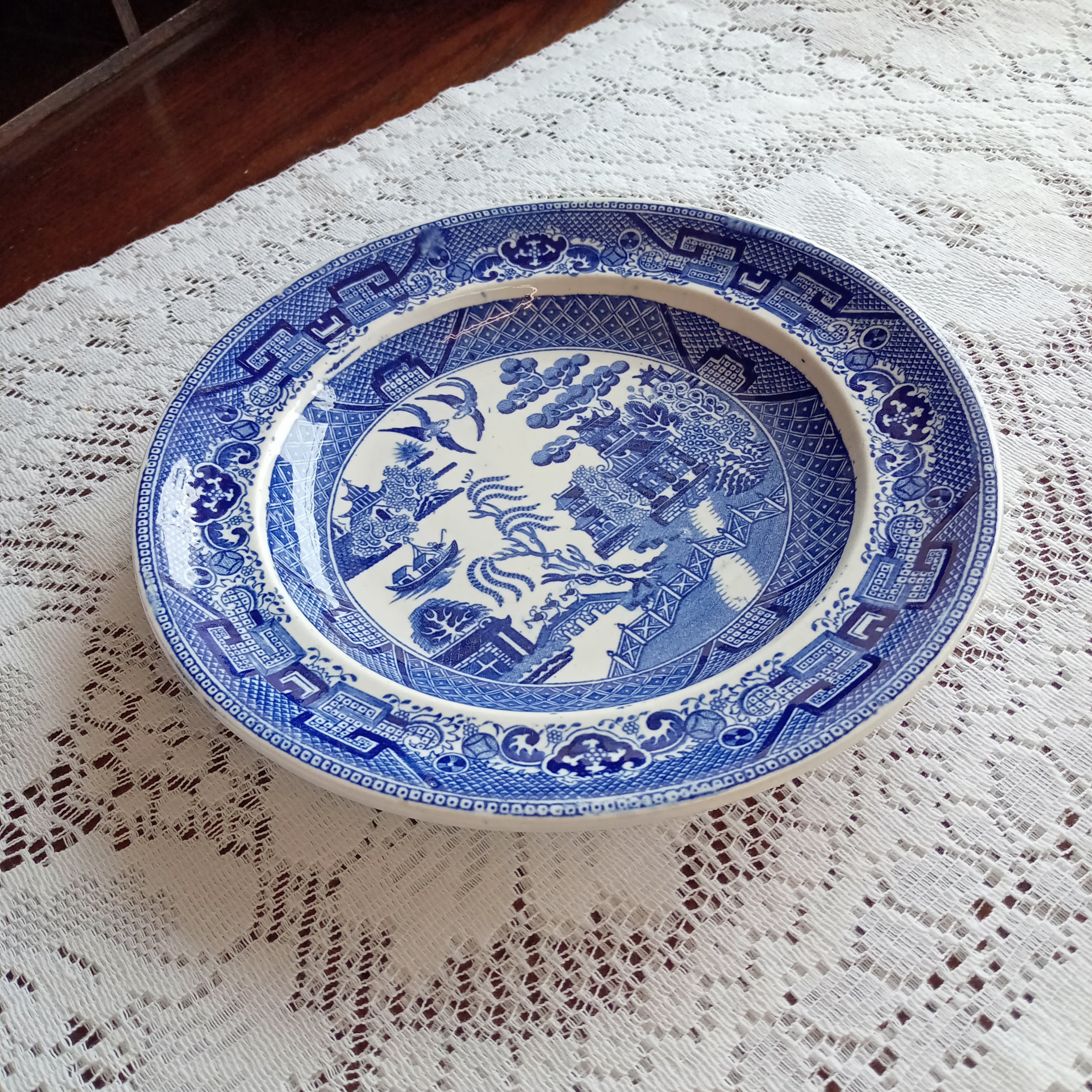 ブルーウィロー プレート ウィローパターン Willow pattern ブルー