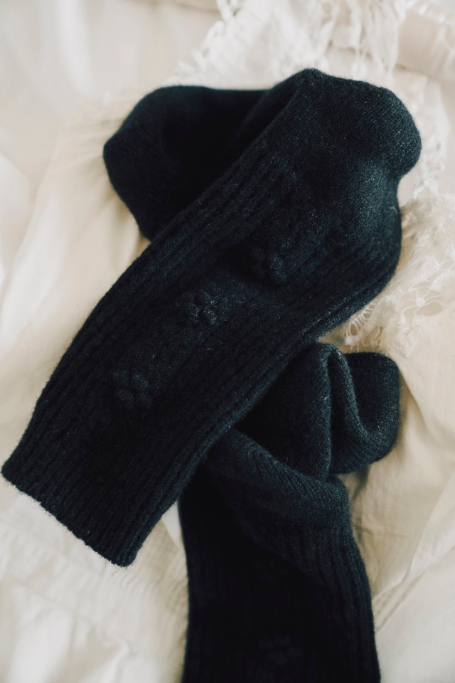 North pole Lamb’s wool socks col.black