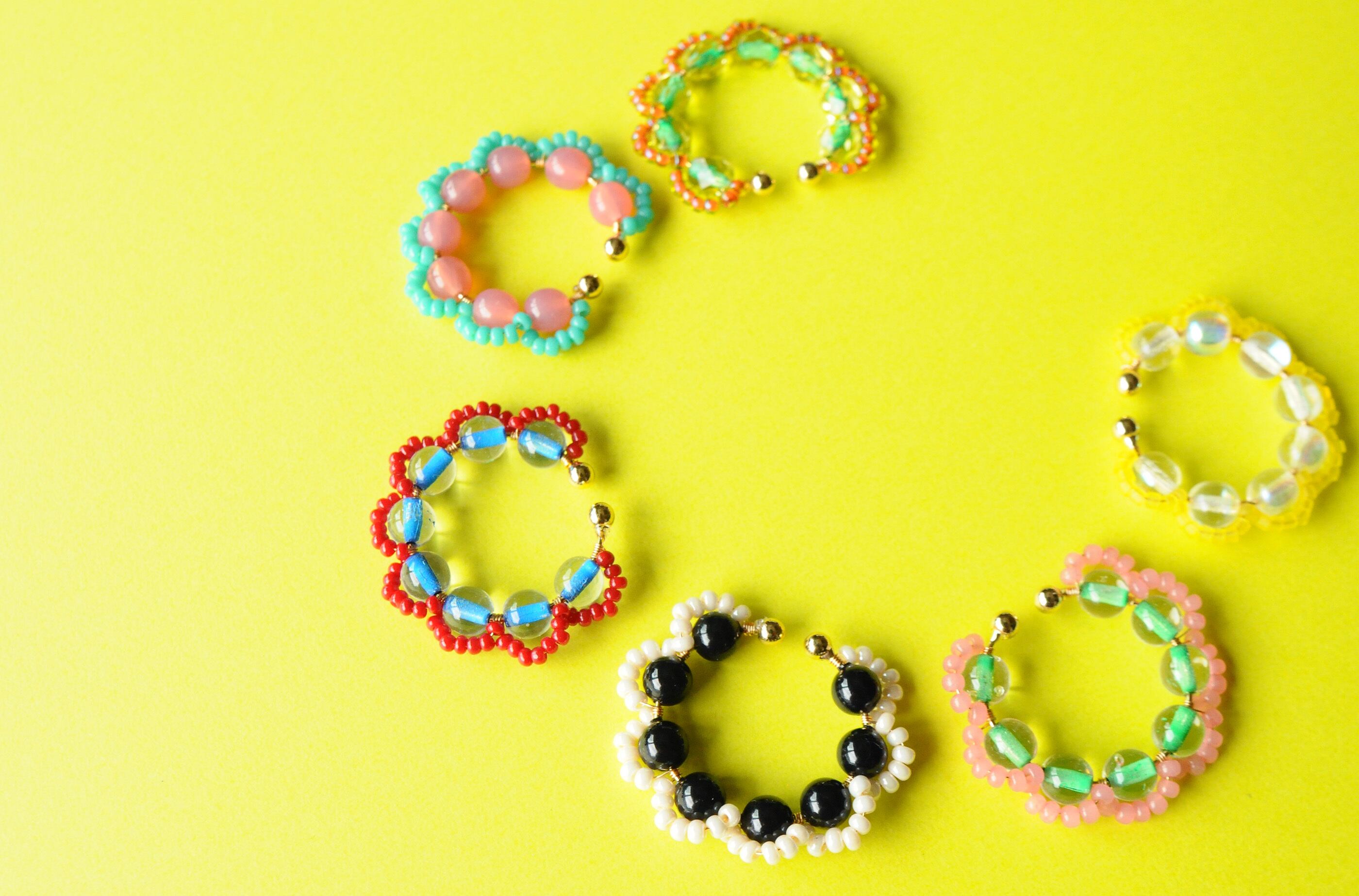 ＜Rollo～イロヅクビジュー～＞イヤーカフ『shiro×kuro』