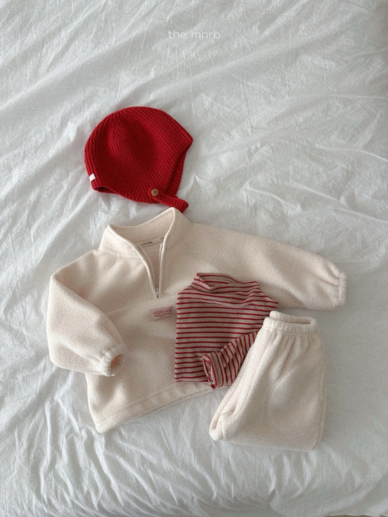 【即納】King’s fleece semi-zip-up / minirobe