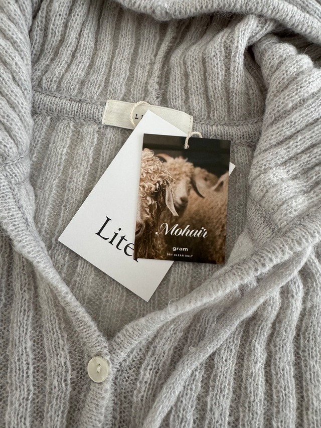 (予約) LITER / Eve mohair hood cardigan 3color