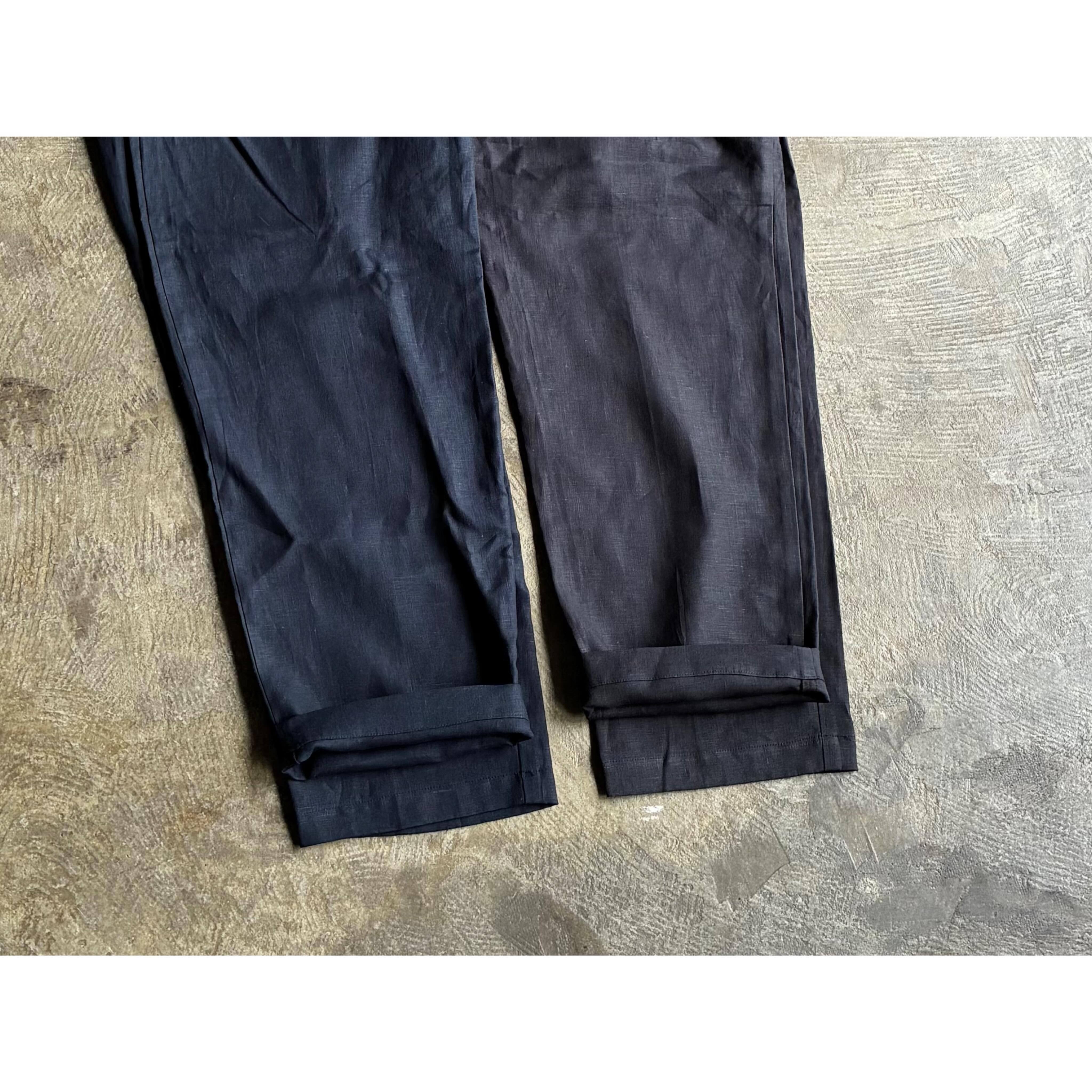 STILL BY HAND(スティル バイ ハンド) Linen 2Tuck Wide Tapered Pants