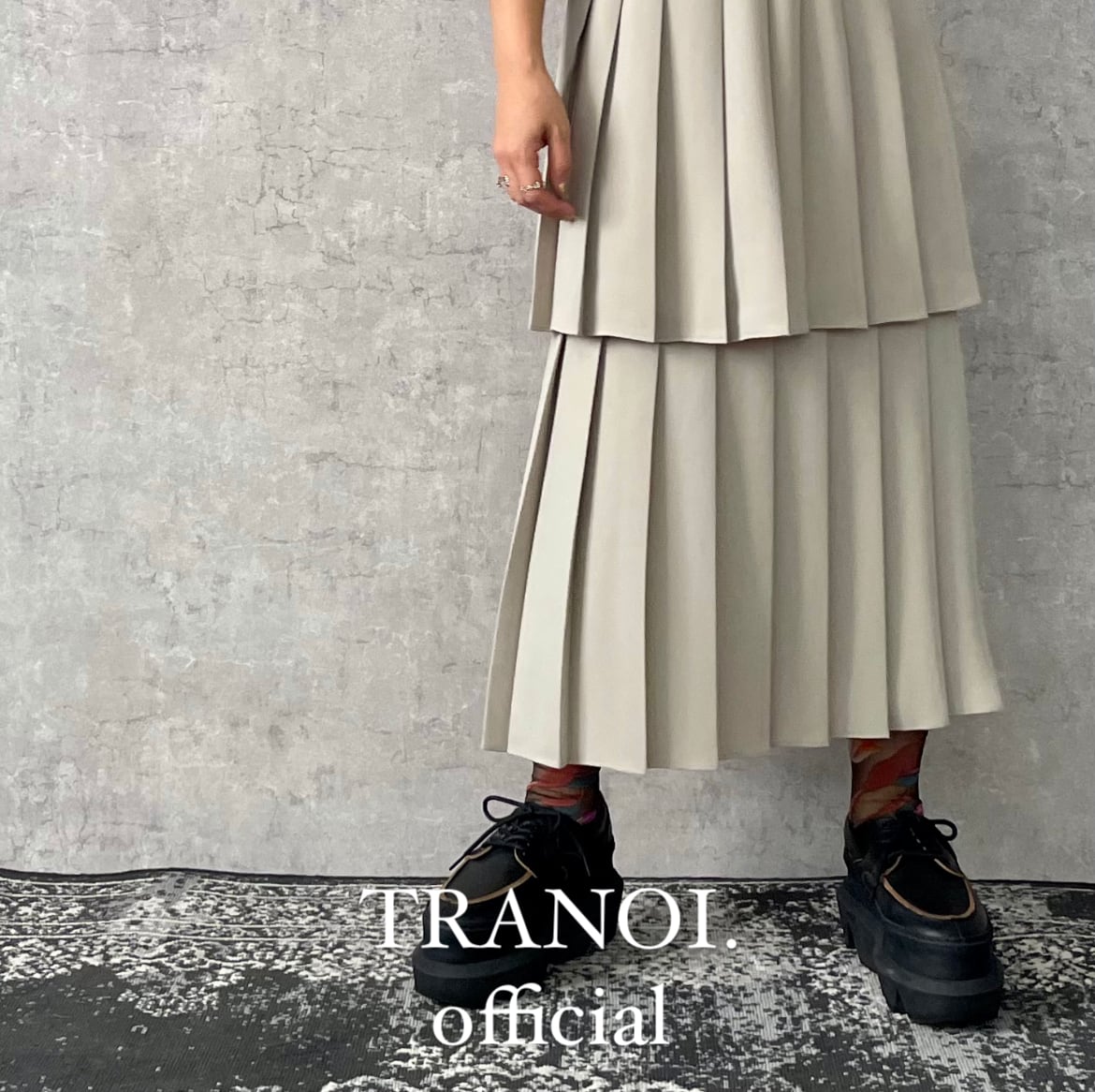2段プリーツスカート 211R509 | TRANOI.offical STORE 
