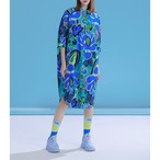 Side Slit Pocket Long Length Shirt Dress  I25014