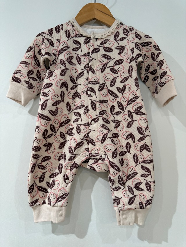 kids:ocean&ground・LaStella /２柄ネックレース総柄ロンパース　　70㎝