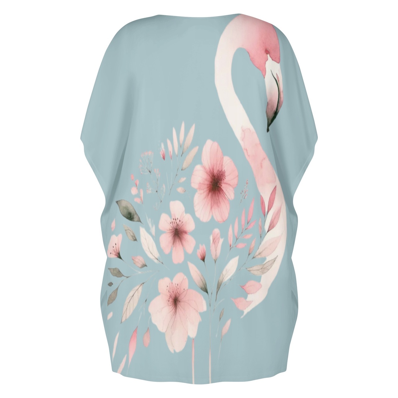 Women's V-Neck Plus Size Loose Dress FL 4838