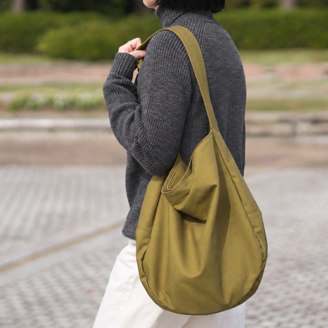 Cotton Hobo bag オリーブ