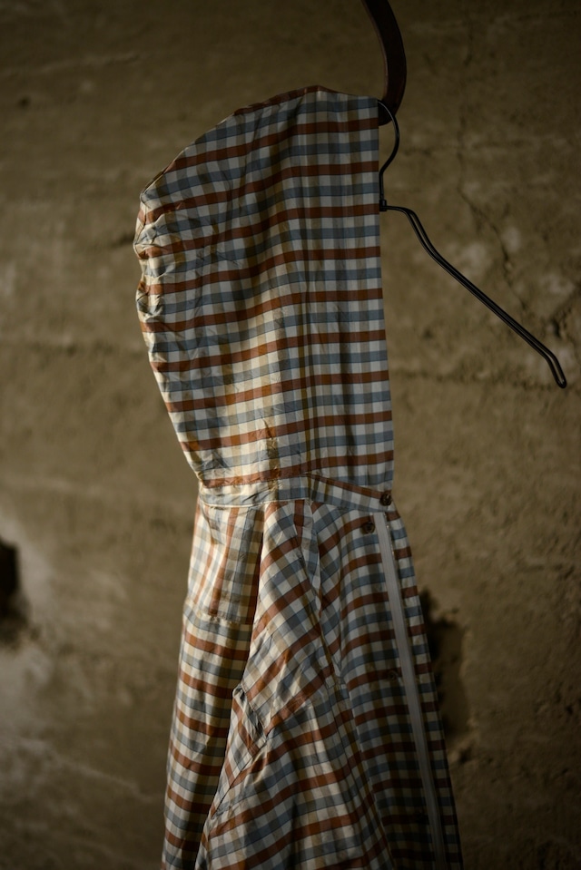 NICENESS / LEVENE SILK CHECK TAFFETA PARKA