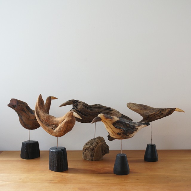 流木の鳥 C / 針原修 × 南部鉄器 | Houm Base