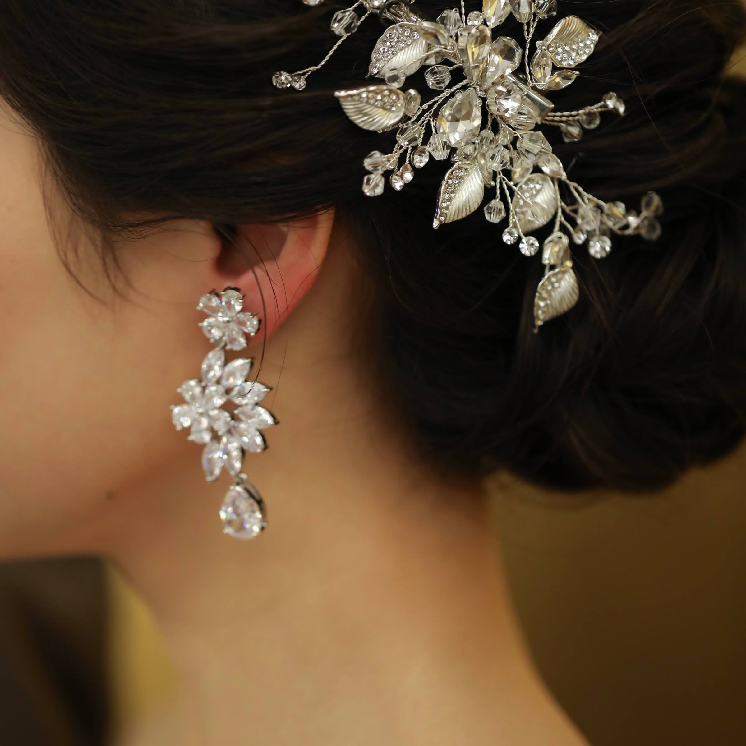 ZP-47】キュービックジルコニア ピアス（レンタル） | BRIDE ME