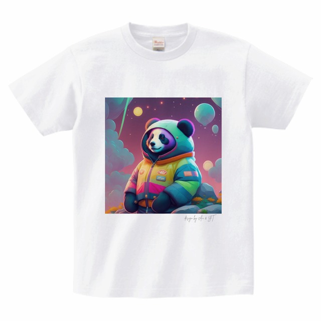 Panda's space travel｜Artelligence Tシャツ｜AIを身に纏う