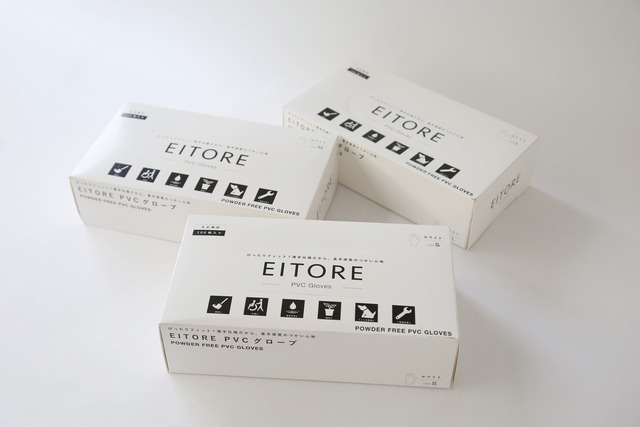 EITORE PVCグローブ（1枚当たり19円）：100枚×10ケース