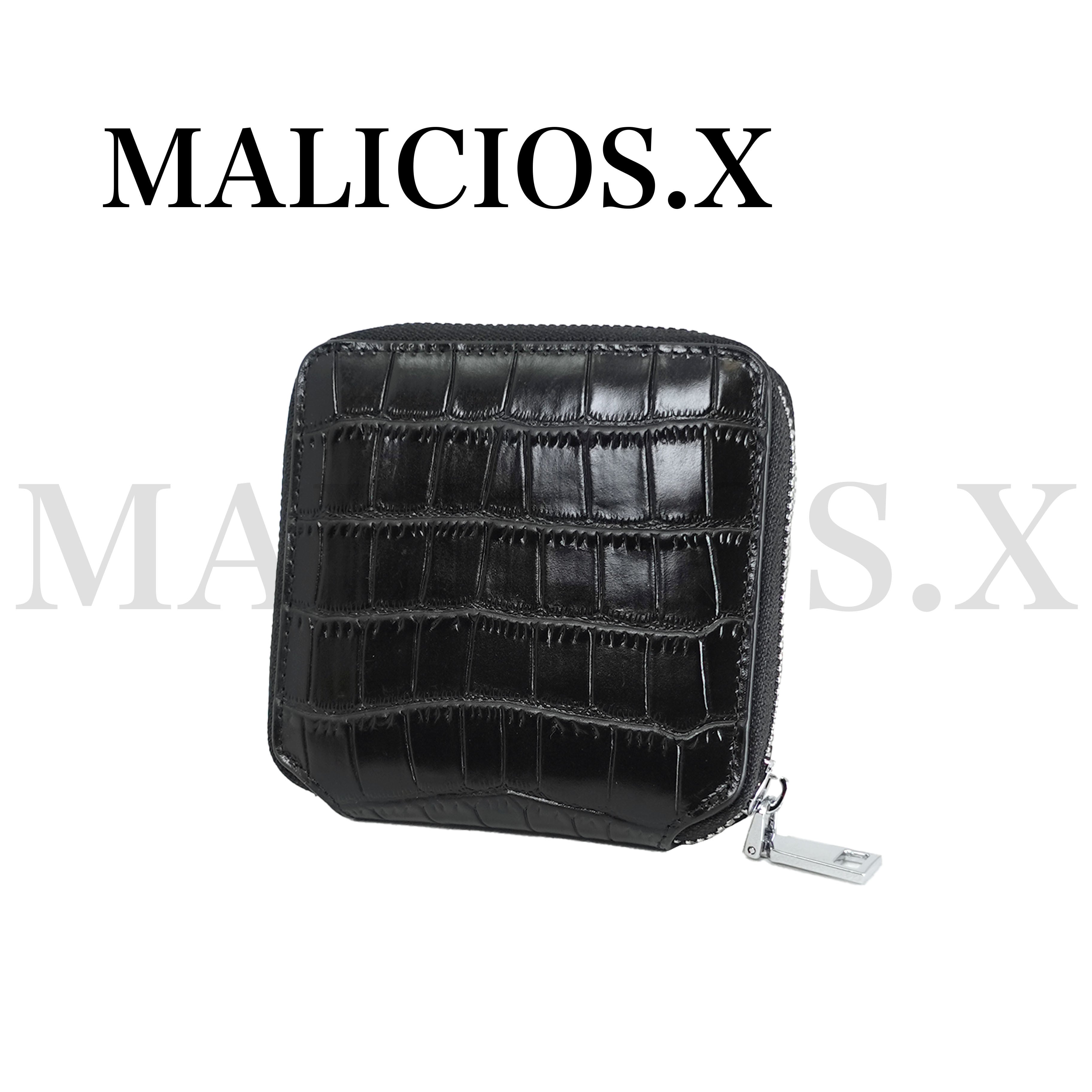 Eye folding wallet (crocodile)/Red | MALICIOUS.X