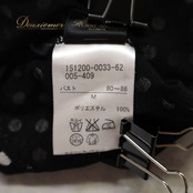 社交ダンス 衣装 Chacott ROYAL DANCE チャコットロイヤルダンス トップス ブラウス レッスンウェア ブラック系 ホワイト系 日本製 ドット柄 水玉柄 リボン 透け感 黒 白 モノトーン おしゃれ かわいい 上品 大人っぽい レッスン 練習 練習着