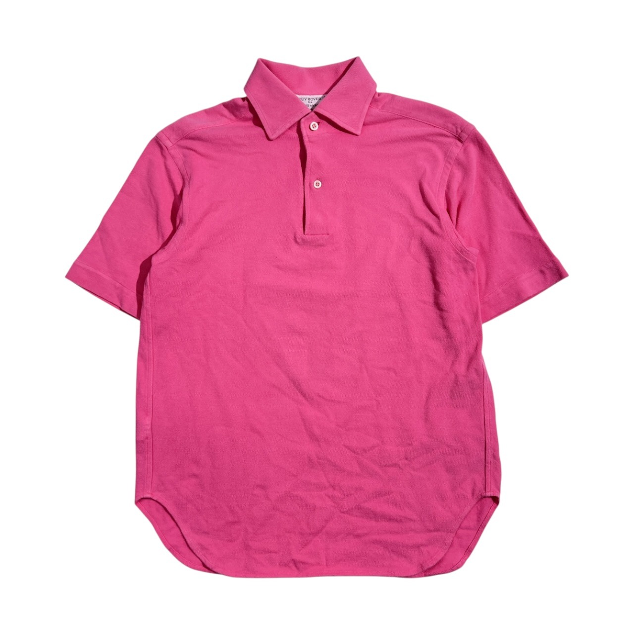 イタリア製 GUY ROVER ギローバー 鹿の子 半袖 ポロシャツ /ピンク系 メンズ ユナイテッドアローズ 別注