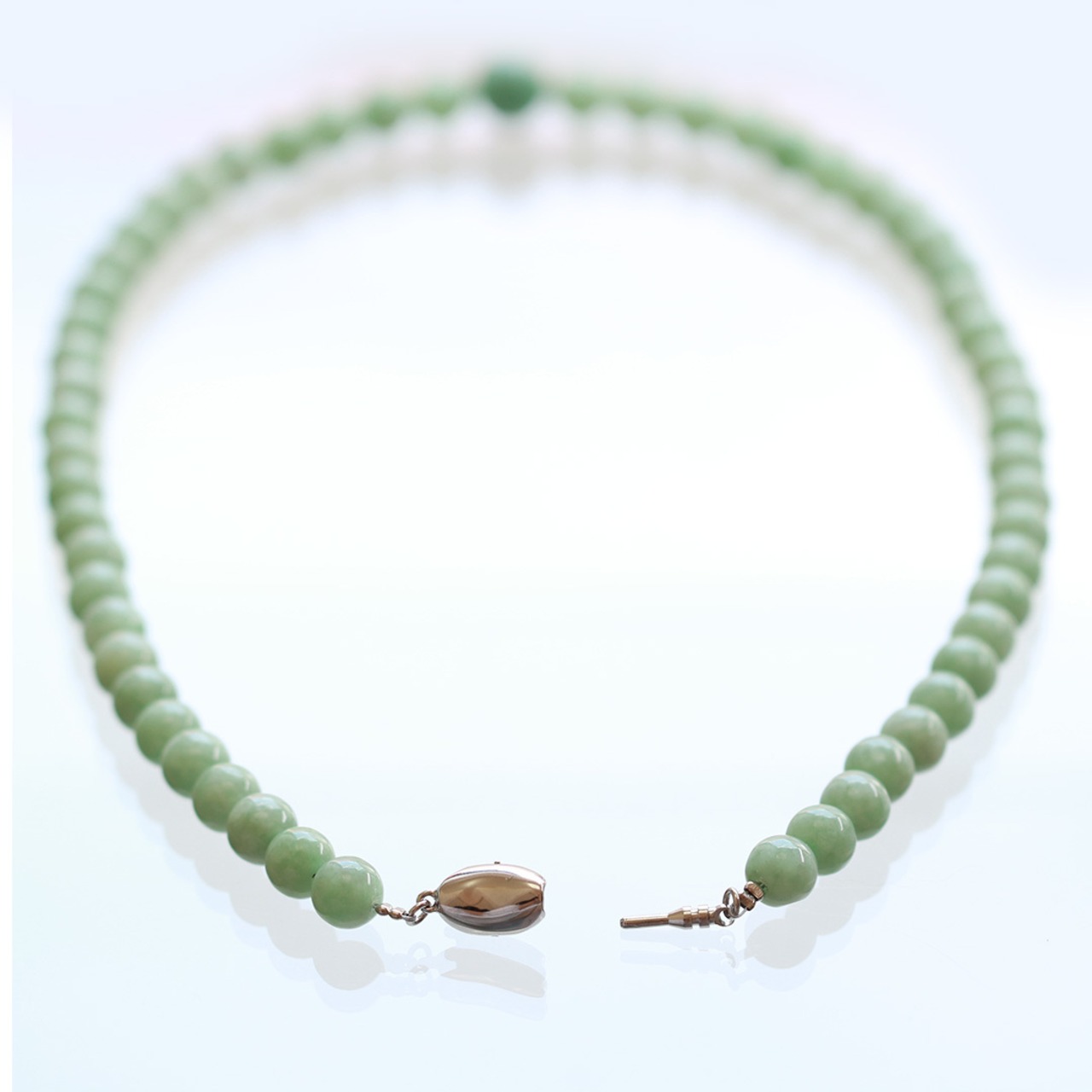 シンプルだからこそ品質重視！翡翠ネックレス A貨翡翠 jd_ne1235