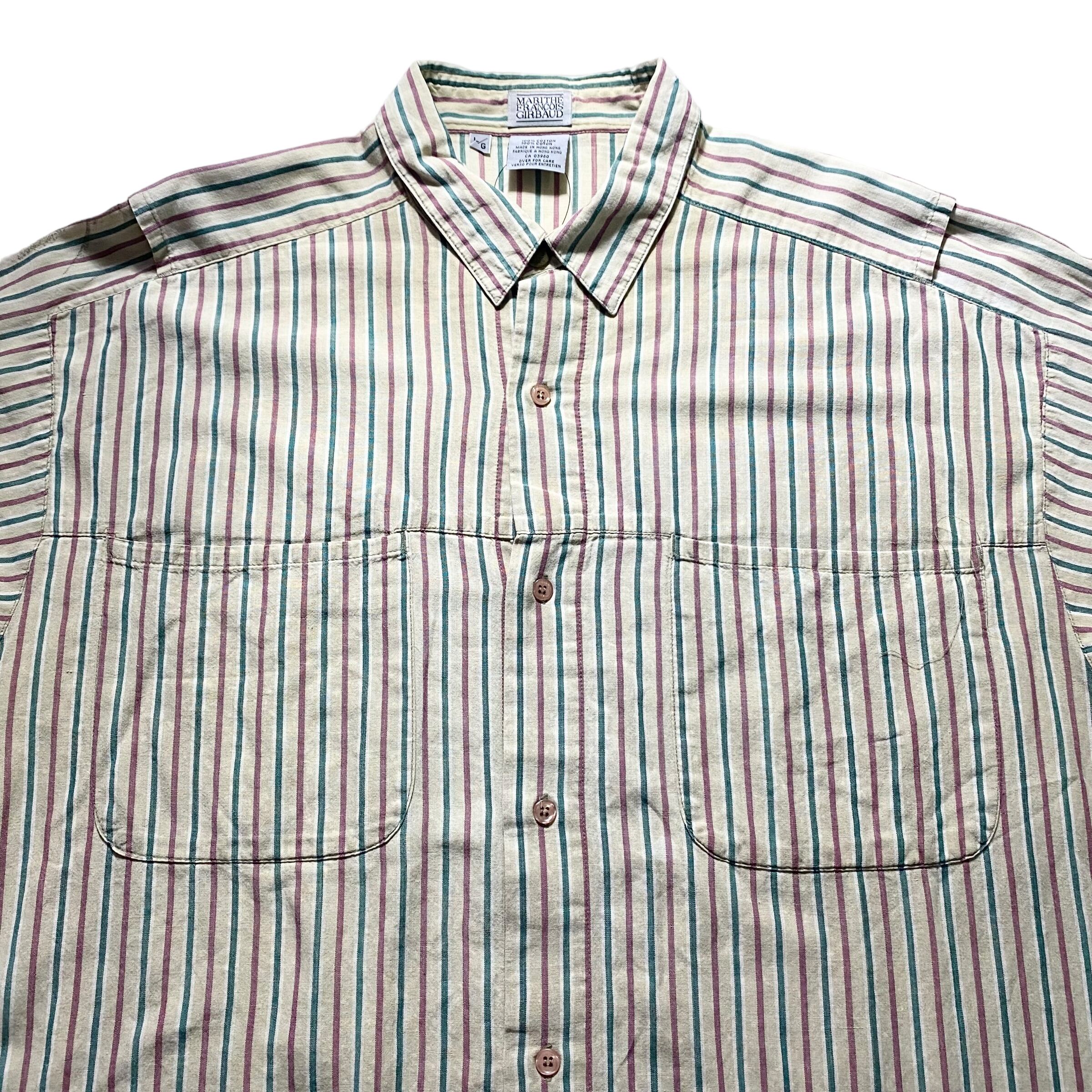 vintage MARITHE FRANCOIS GIRBAUD stripe shirt | NOIR ONLINE