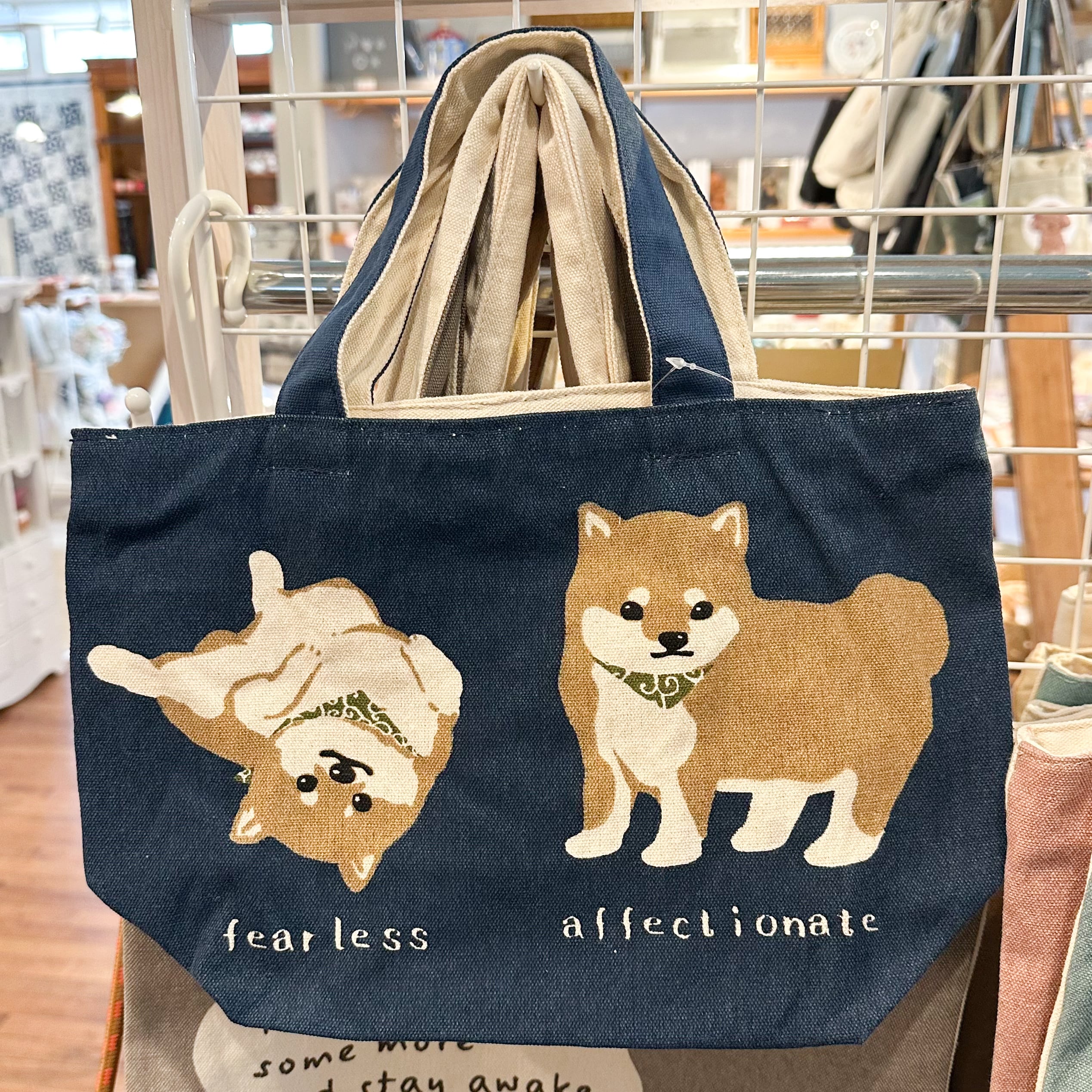 送料無料】ZAK-17 猫 ねこ トートバッグ ファスナー付き マチ付き 内