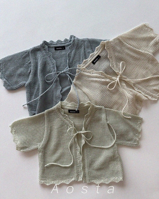 【予約/送料無料】Aosta/knit cardigan