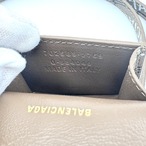 BALENCIAGA バレンシアガ BBモノグラム AirPodsケース PVCレザー 6.6×6.5×3.0cm ブラウン