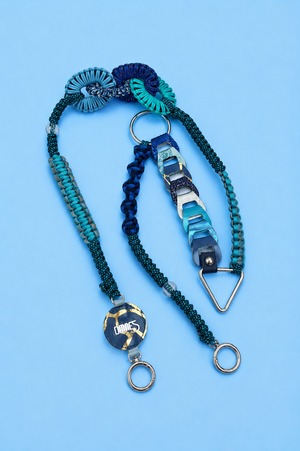 受注生産 [松浦志穂×OMNES] Long Strap BLUE