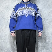 design half zip nordic knit