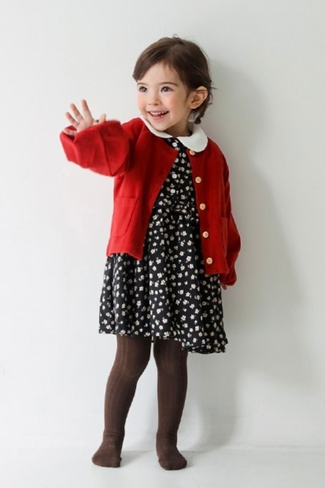 ボリュームスリーブカーディガン〈Red〉