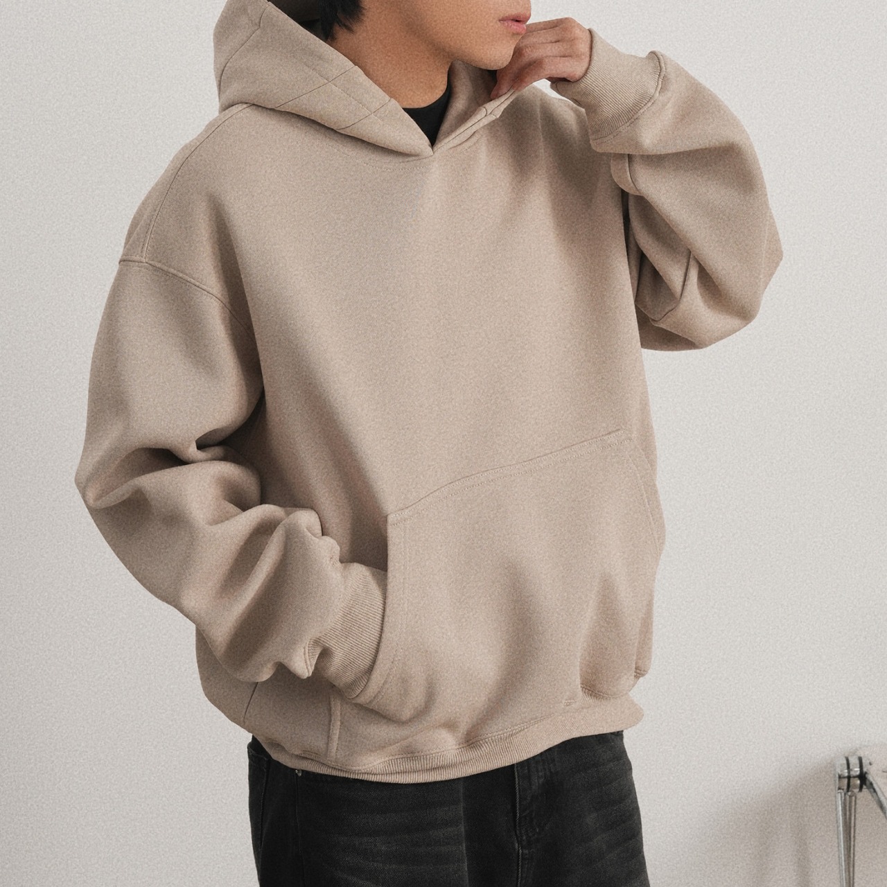 プルオーバー キルトステッチ フーディー af0096