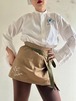 Rework Czech Army Wrapped Apron Hand Embroidery By Carny Couture
