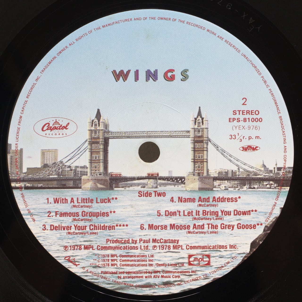 Wings / London Town [EPS-81000] - 画像4