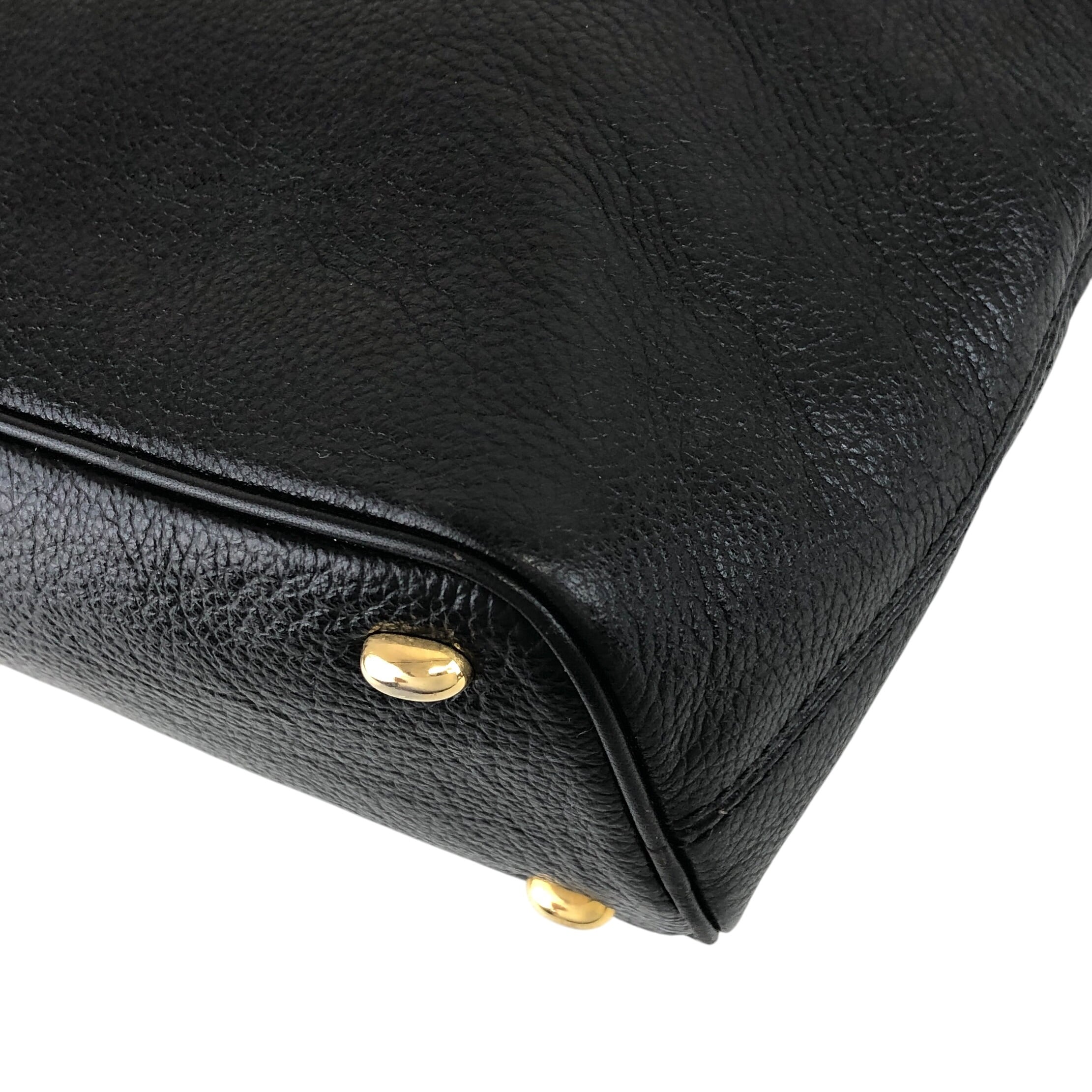 CELINE セリーヌ トートバッグ ブラック マンテル レザー vintage