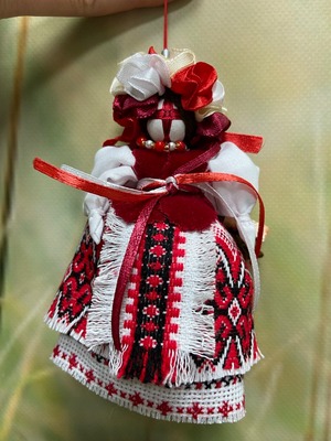 UA.Designer手作りモタンカ 12cm（ウクライナの御守り）