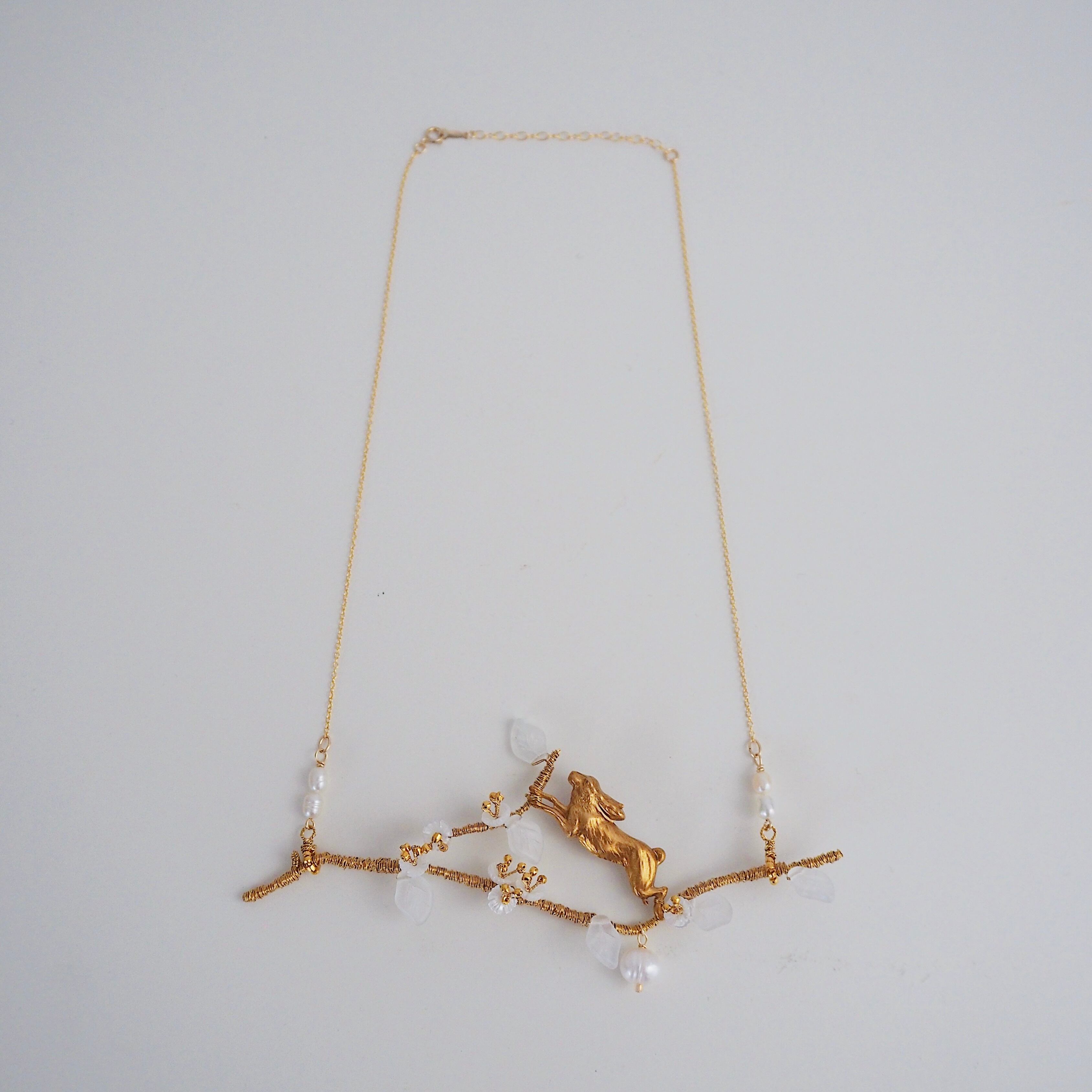 うさネックレス・ブレスレット・イヤリング５点 森の中の兎 ネックレス | IPLIK ACCESSORY