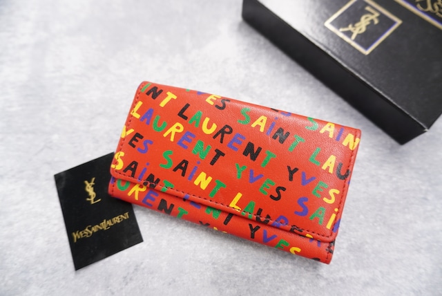 Yves Saint Laurent 未使用 ロゴキーケース YSL イヴサンローラン　keycase