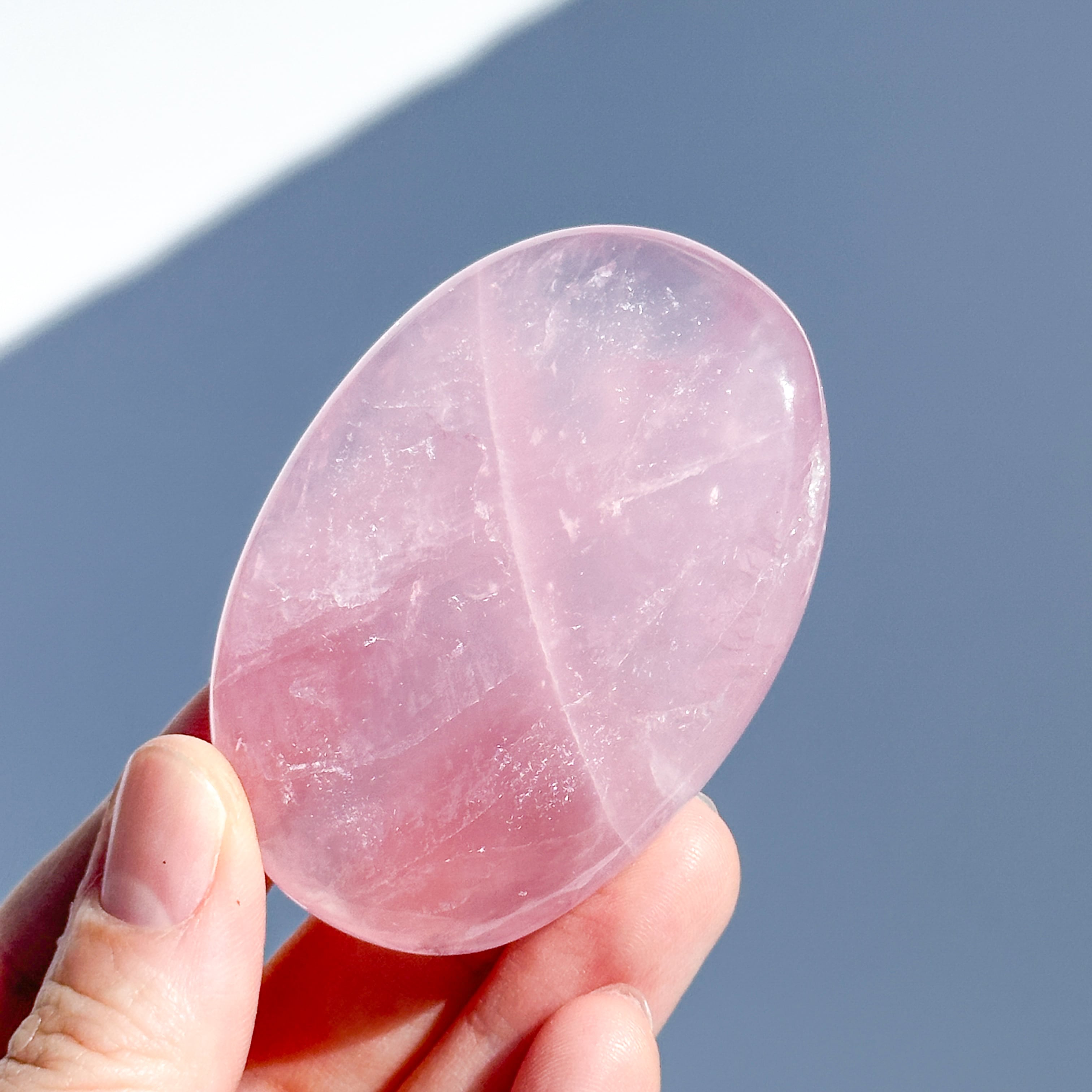 ローズクォーツ パームストーン15◇ Rose Quartz ◇ 天然石・鉱物